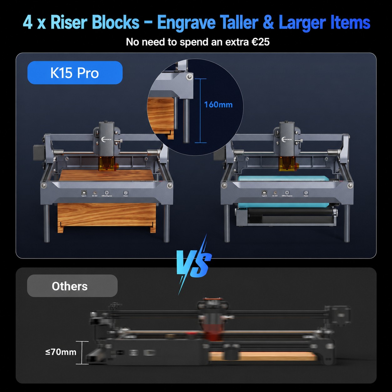 Máquina de Gravação Laser K15P - Industrial Laser Engraver avaliação e preço